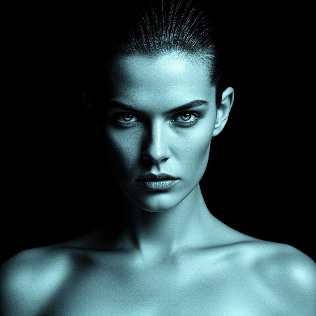 Bold editorial portrait for content creation